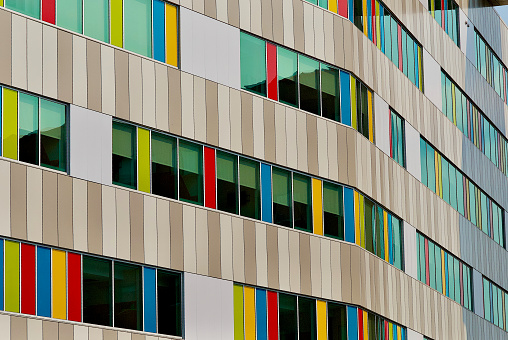 Morgantown, West Virginia, USA - September 16, 2022: The newly-built WVU Medicine Children’s Hospital is part of the West Virginia University Health System.