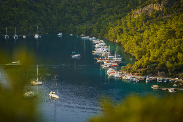 Sarsala Bay Panorama in Dalaman, Mugla, Turkey