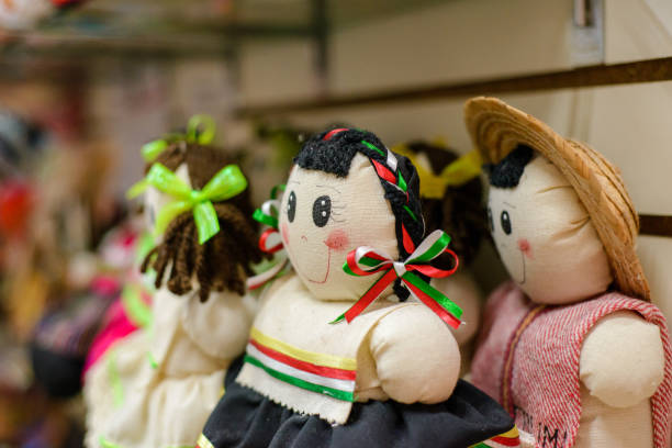 istock Mexican rag doll on a shelf. Lele doll. 1440431873
