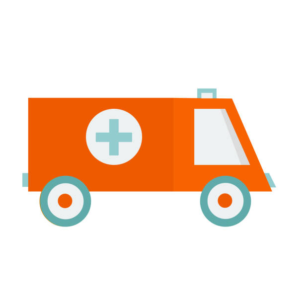 istock A small toy car. Simple color vector illustration. Decoration for children 1440432032