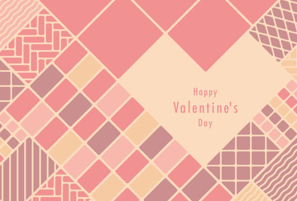 Vector illustration of Happy Valentine's Day greeting card background. Happy Valentine's Day greeting card background. vintage love letter backgrounds stock illustrations