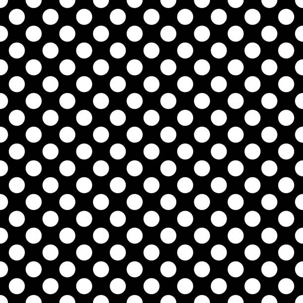 istock Abstract fashion monochrome polka dots background. Black and white seamless pattern with textured circles. Template design for invitation, poster, card, flyer, banner, textile, fabric. Halftone card 1440440025