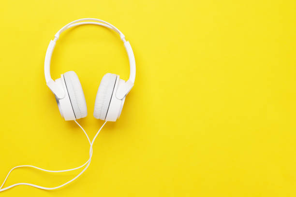 istock Headphones on yellow 1440444233