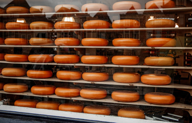 Cheese shop window in the Netherlands