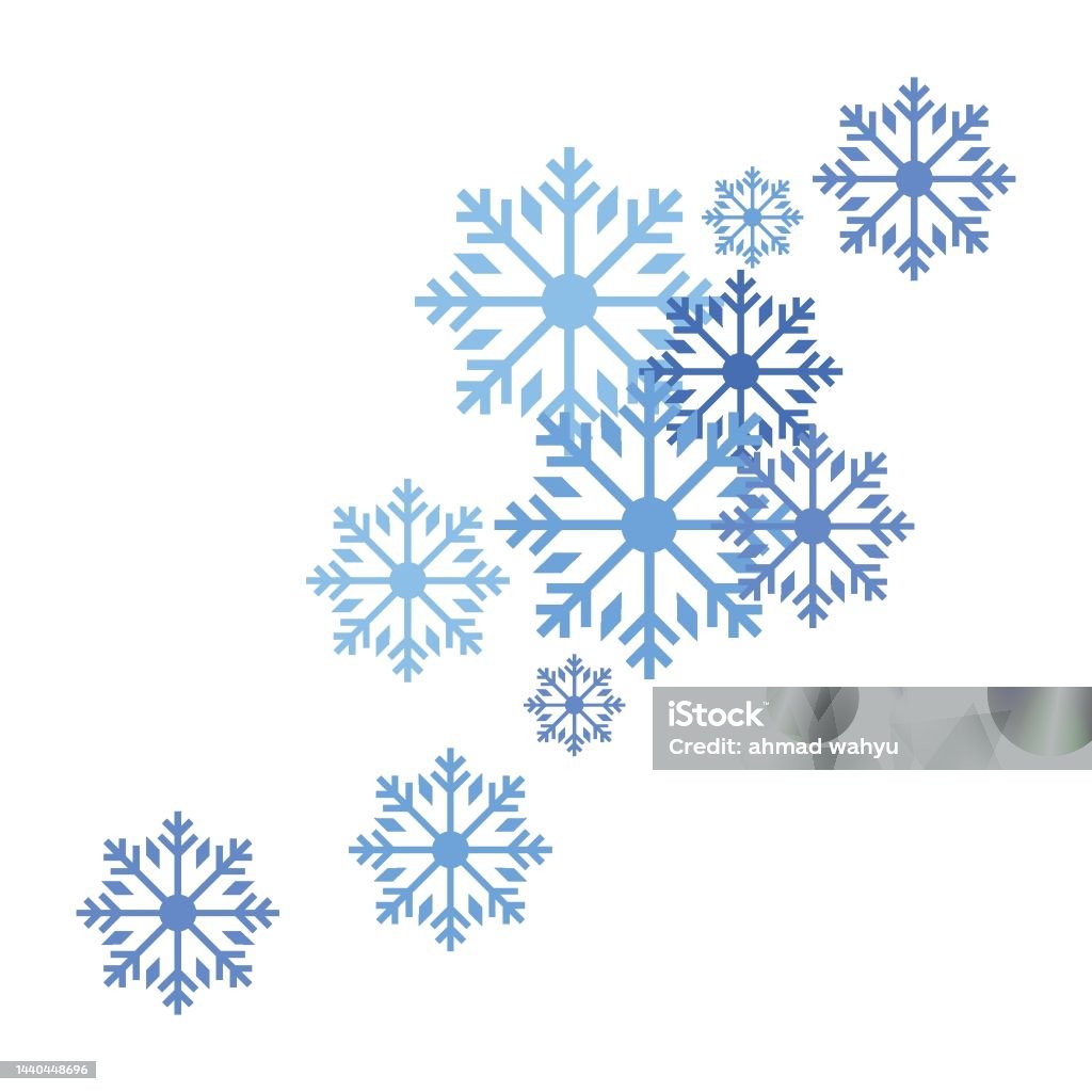 Computer Graphic Snowflake Snowflakes Background Stock Illustration - Download Image Now ...