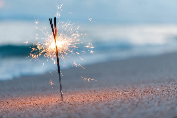 istock Bengal lights on the beach near ocean 1440451738