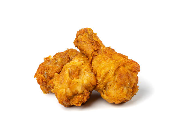 istock Chicken Legs Isolated, Fry Breaded Drumstick, Deep Fried Chicken Pieces 1440452782