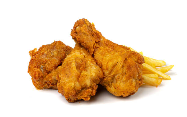 istock Chicken Legs Isolated, Fry Breaded Drumstick, Deep Fried Chicken Pieces 1440452800