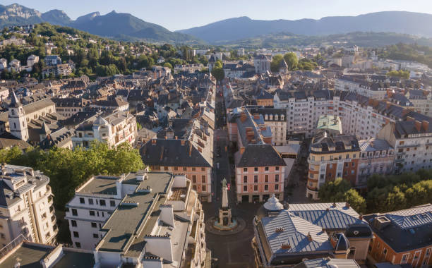 istock Chambery panoramic view, France 1440455133