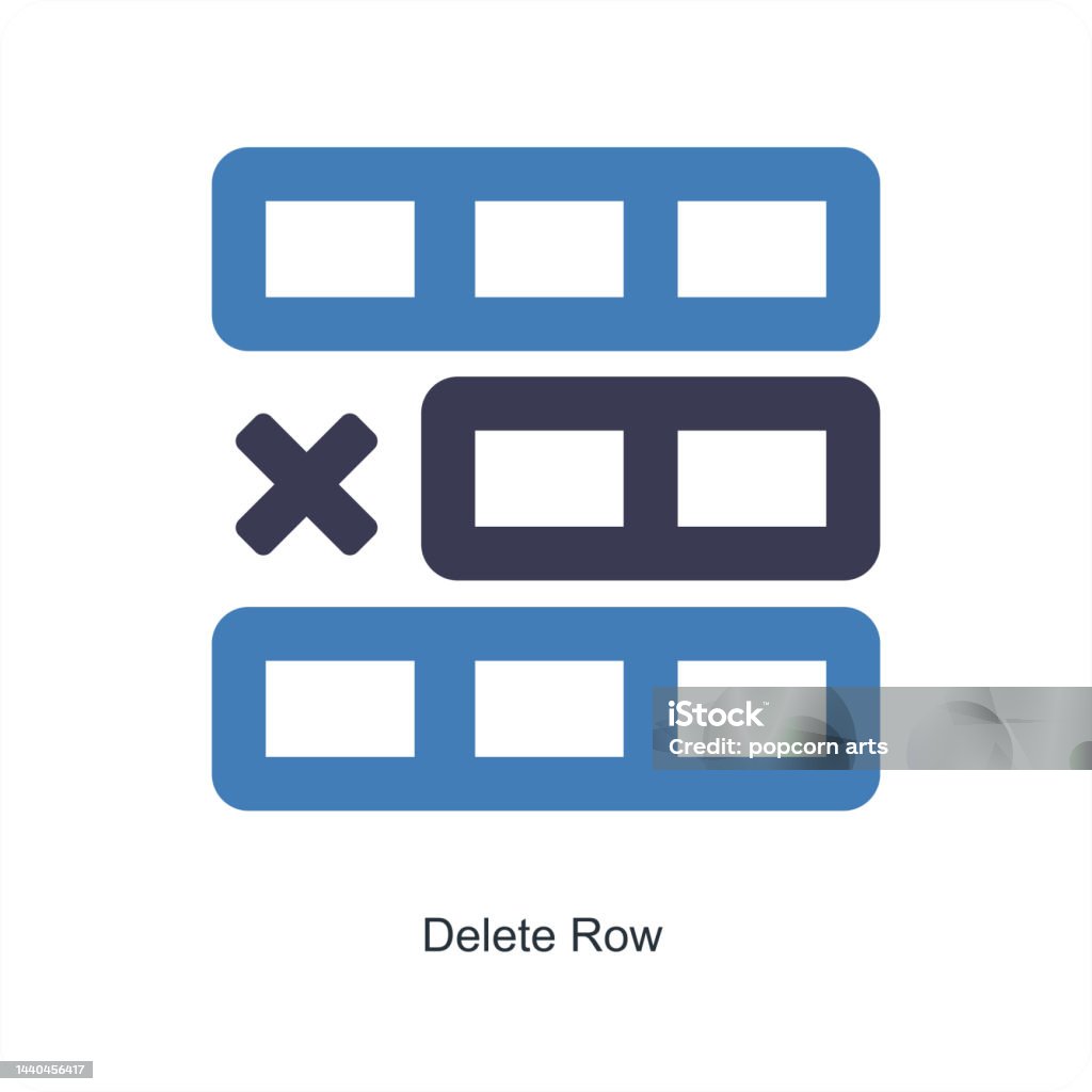 Add Rows Delete Rows Icon Delete Row Stock Illustration - Download Image Now - Concepts, Concepts ...