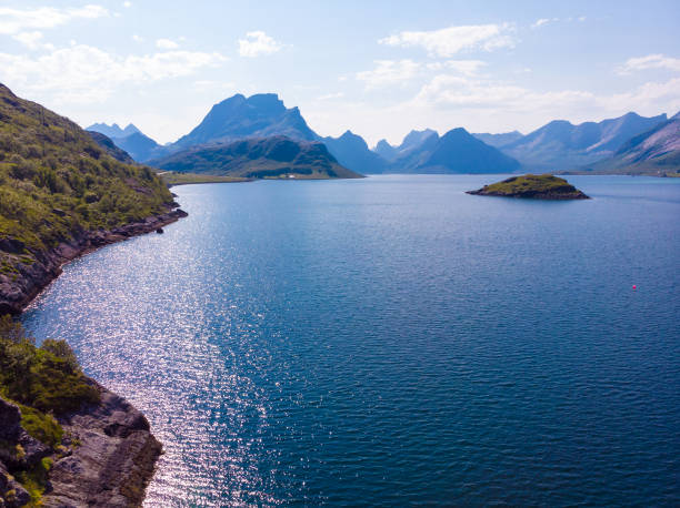 istock Lofoten sea mountains landscape, Norway 1440464315