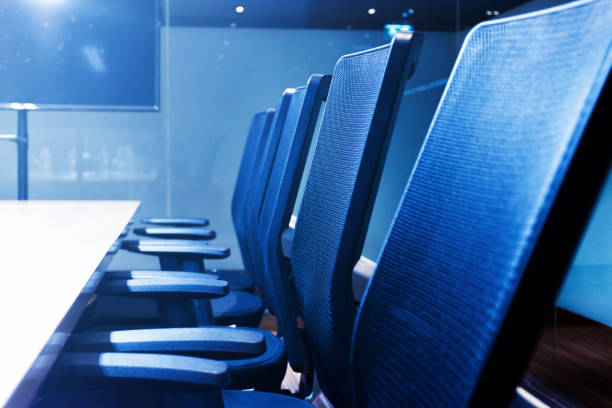 istock Close of up table in conference room 1440464962