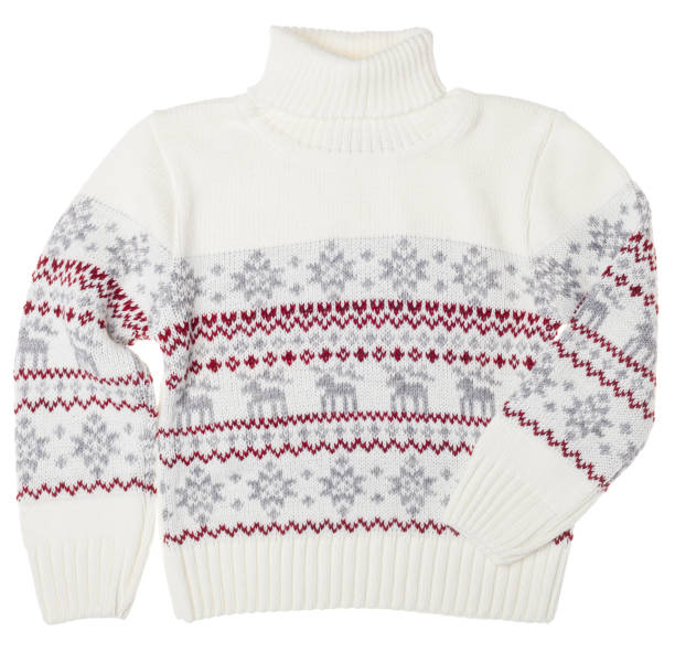 istock Kids warm Christmas turtleneck sweater on white background 1440466444