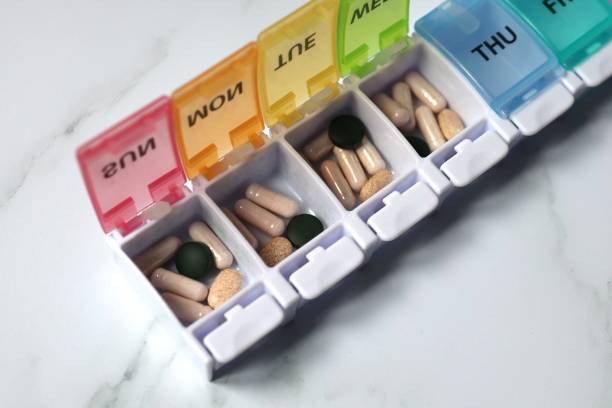 istock Daily dosage of medicines 1440471227