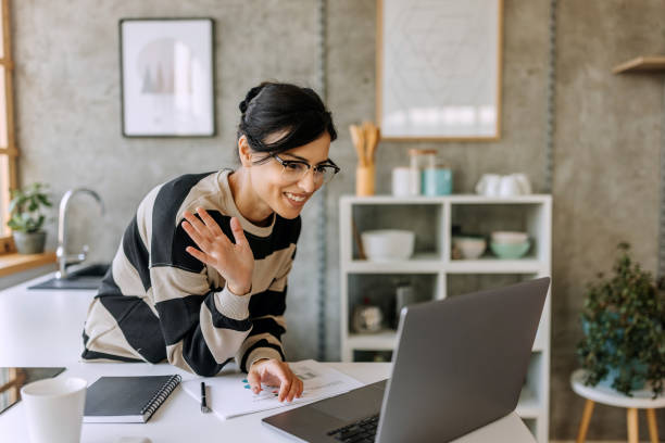 istock Video conference from domestic kitchen 1440474958
