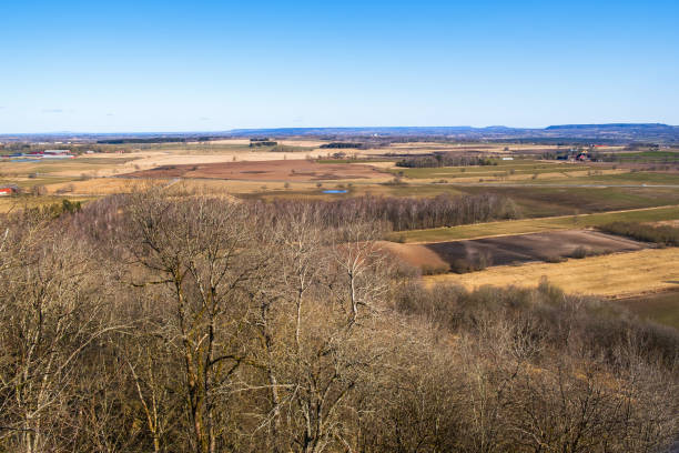 istock High angle view at a cultivated landscape 1440476079