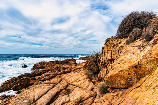 littoral Corse paysage du littoral Corse natural pattern pattern nature rock stock pictures, royalty-free photos & images