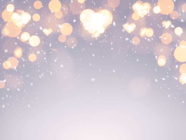 istock Pastel blurred winter bokeh heart background 1440493630