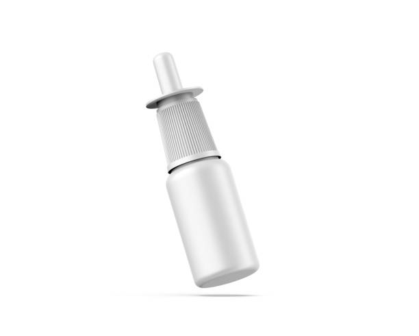 istock Blank plastic dropper bottle mockup for branding and promotion, 3d render illustration 1440496145