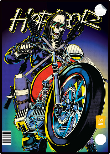Motorcycle biker poster