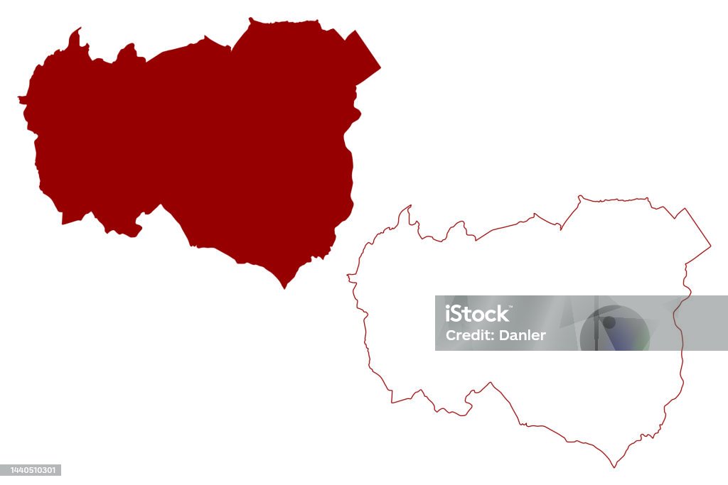 Burnley Postcode Map Burnley Nonmetropolitan District Borough Map Vector Illustration ...