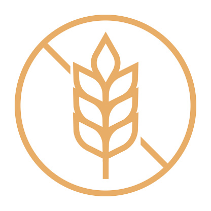 Gluten free simple icon (brown)