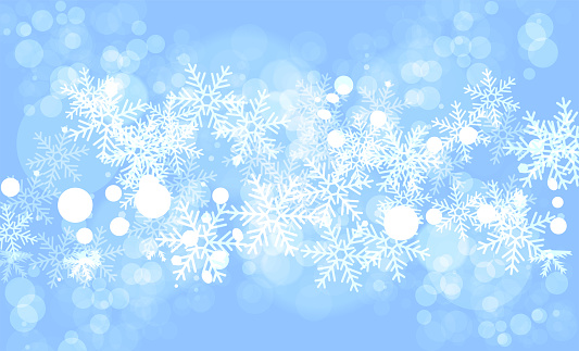 Winter pattern of snowflakes. Background christmas, snow design, vector illustration