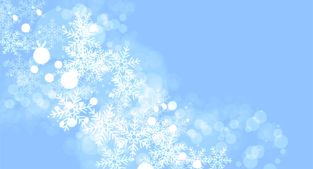 istock Winter pattern of snowflakes. Background christmas, snow design, vector illustration 1440530199
