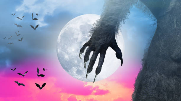 istock scary monster hand, furry werewolf paw for halloween background render 3d 1440531667