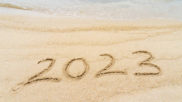 istock 2023 handwritten in sand on a beautiful beach 1440533677