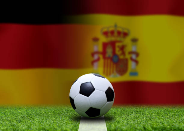 istock Football Cup competition between the national German and national Span. 1440536500