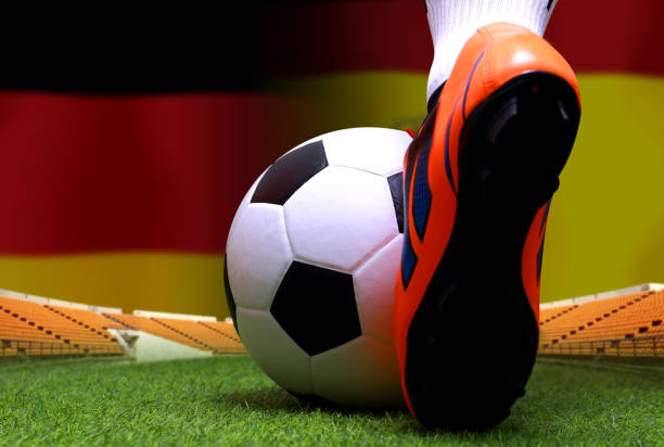istock Football Cup competition between the national German and national Span. 1440536569