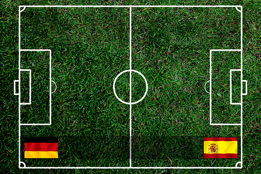 Football Cup competition between the national German and national Span.