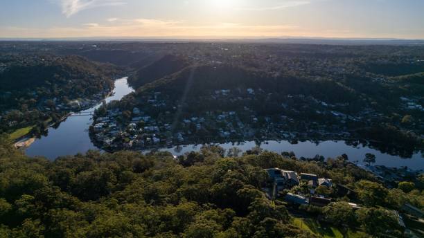 istock Woronora River surrounded by lush greenery and Woronora Bridge in Sutherland suburb South Sydney 1440540026