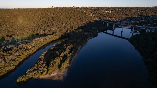 istock Woronora River surrounded by lush greenery and Woronora Bridge in Sutherland suburb South Sydney 1440540053