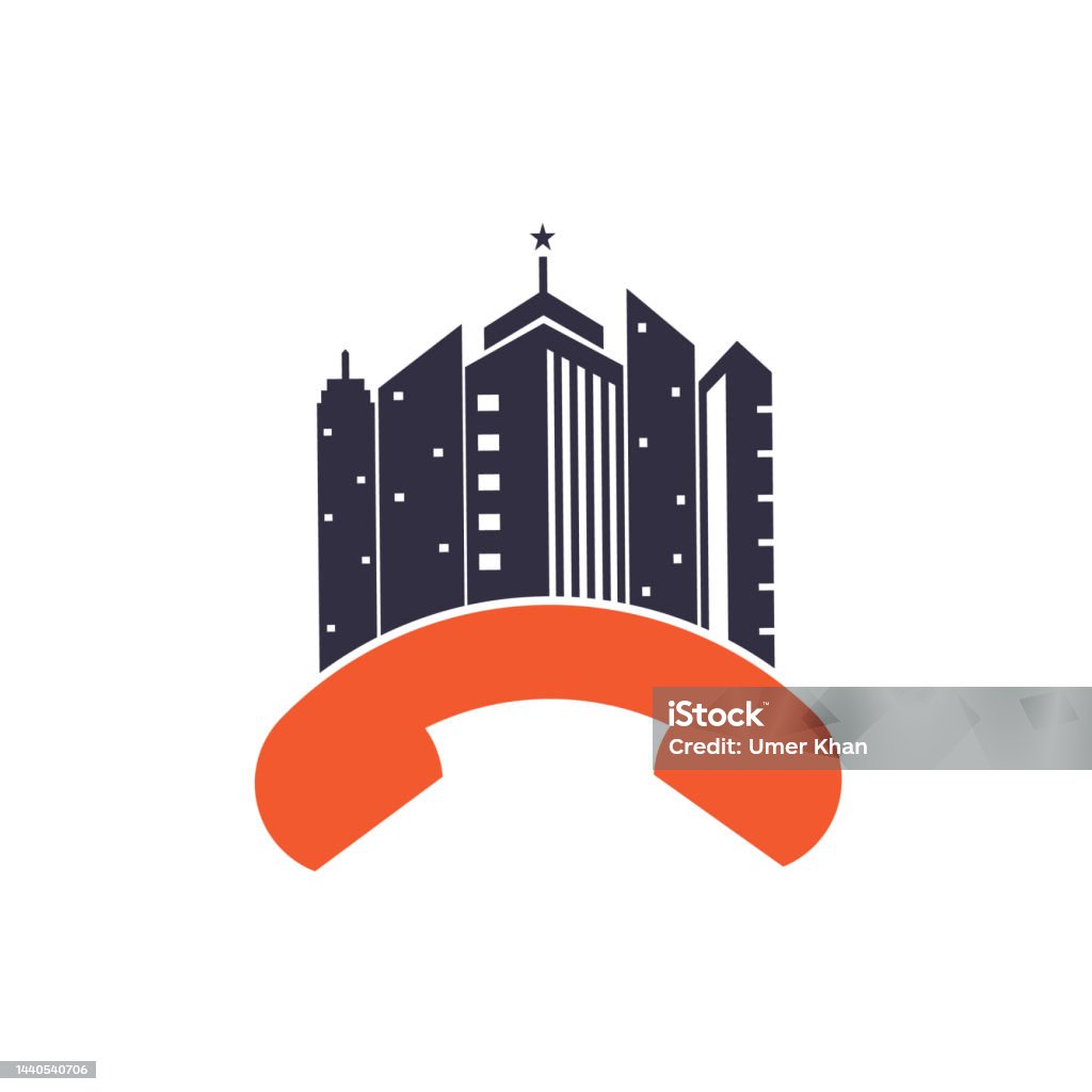 City Call City Call Vector Logo Design Template Stock Illustration - Download ...