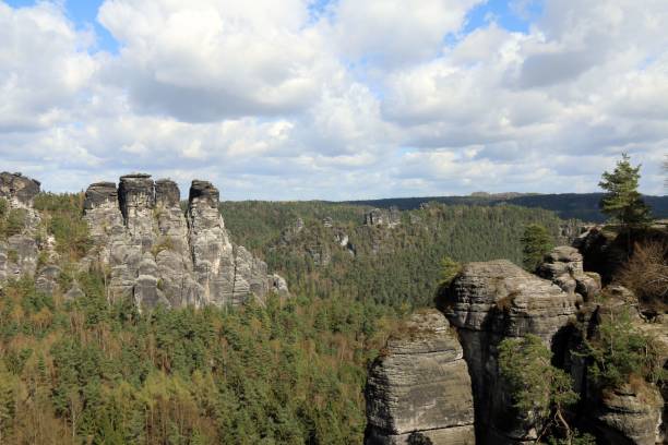 istock View from the Bastei bridge in the Saxon Switzerland 1440541053