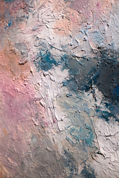 istock Abstract colorful oil painting on canvas. 1440543108
