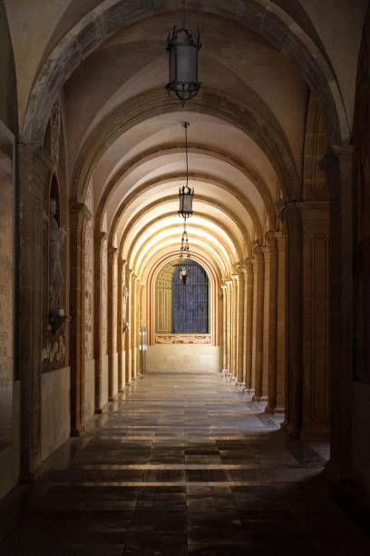 istock Arches of monastery in Montserrat 1440543534