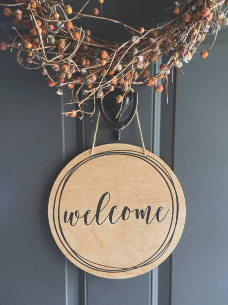 istock Vertical shot of a wreath with 
