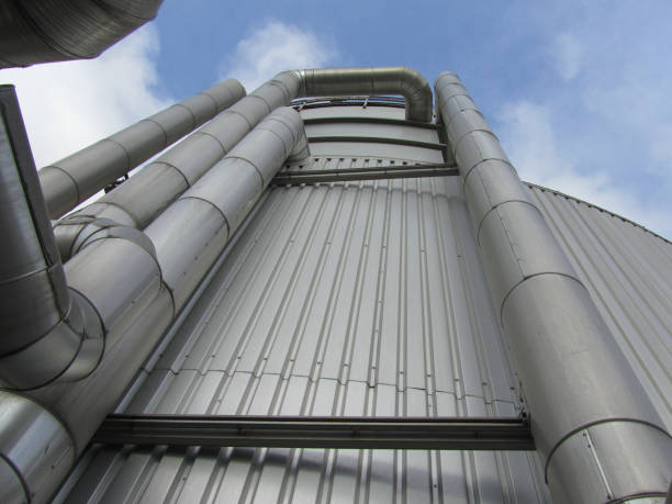 istock Piping on a digester of a biogas plant 1440547162