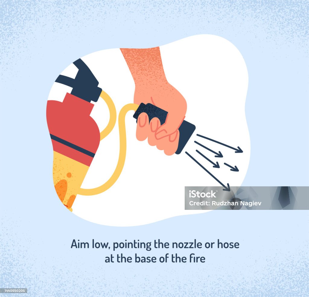 Fire Extinguisher Instruction Stock Illustration - Download Image Now