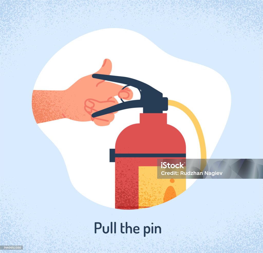 Fire Extinguisher Instruction Stock Illustration - Download Image Now