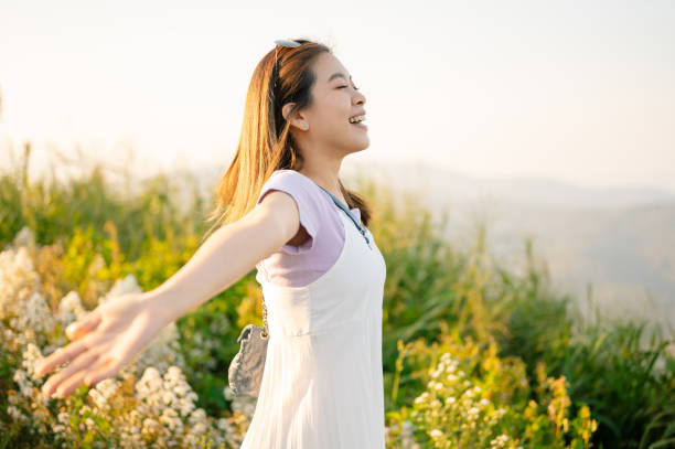 istock Wide scnics view happiness moment dreaming trip 1440555915