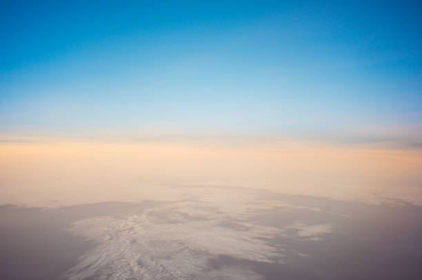 Natural condition slow motion flying above cloudy the white clouds sky at daytime