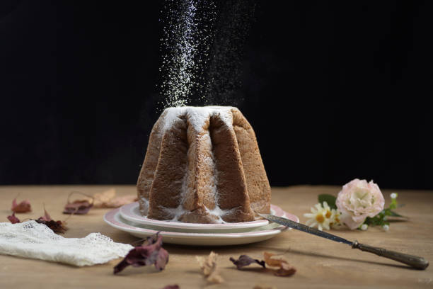 istock Delicious Pandoro with chocolate filling covered with powder 1440557730