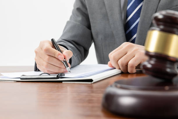 istock Lawyer working with lawsuit documents - law and justice concept 1440558318
