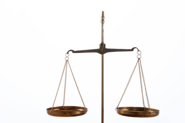 istock Closeup shot of a scale on a white backgrou 1440558746