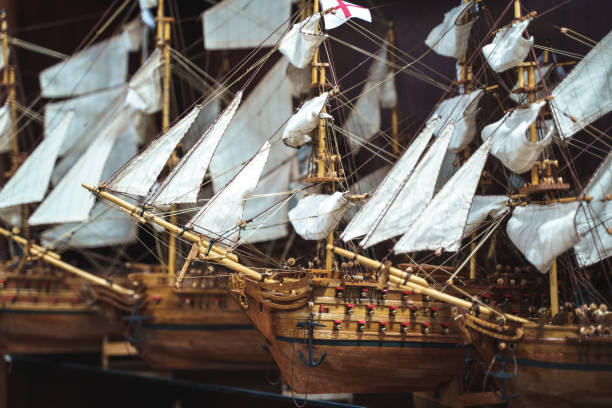 istock Closeup shot of decorative ships 1440559447