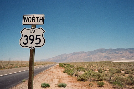 Highway 395 in eastern California